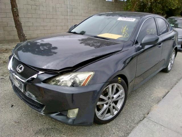 JTHBK262375047462 - 2007 LEXUS IS 250 GRAY photo 2