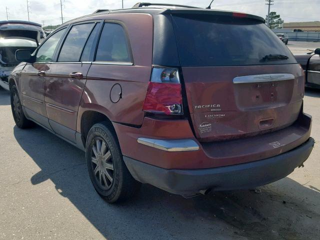 2A8GM68X17R158525 - 2007 CHRYSLER PACIFICA T MAROON photo 3