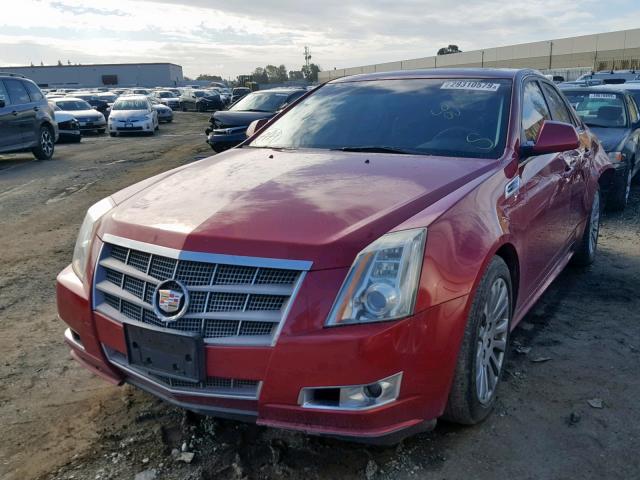 1G6DP5EV0A0115555 - 2010 CADILLAC CTS PREMIU RED photo 2