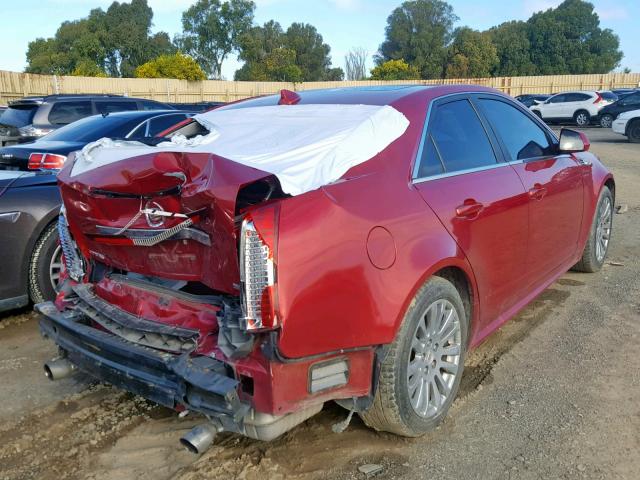 1G6DP5EV0A0115555 - 2010 CADILLAC CTS PREMIU RED photo 4