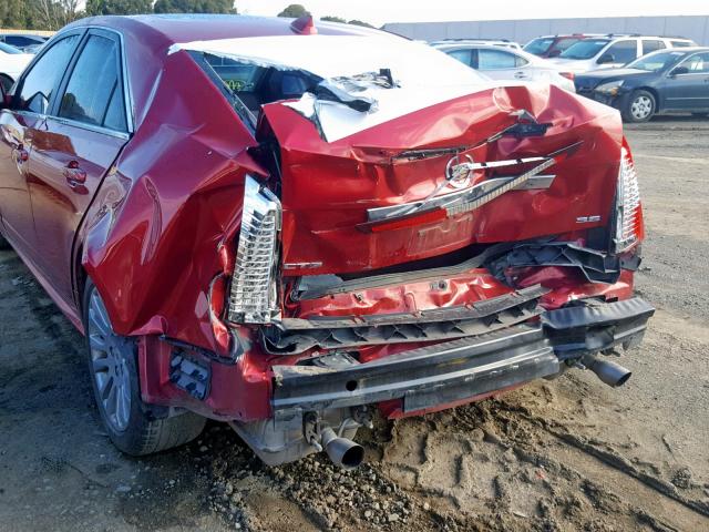 1G6DP5EV0A0115555 - 2010 CADILLAC CTS PREMIU RED photo 9