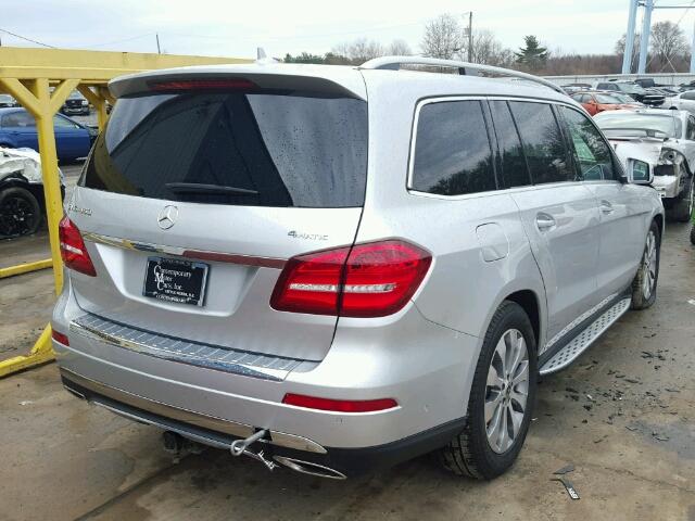 4JGDF6EE6HA912365 - 2017 MERCEDES-BENZ GLS 450 4M SILVER photo 4