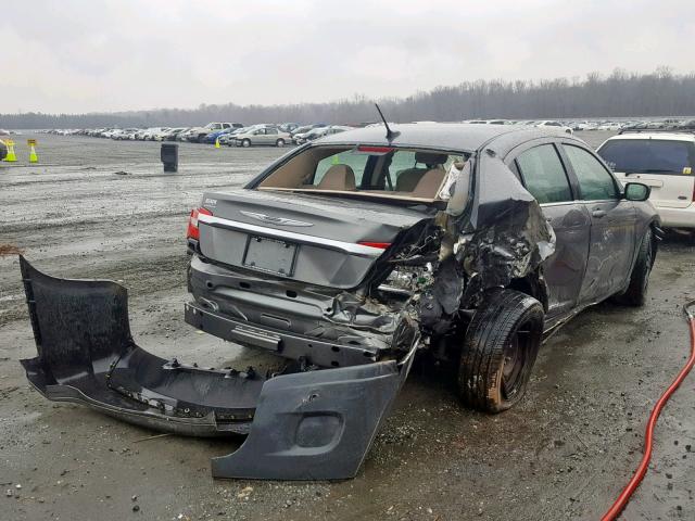 1C3CCBAB9CN222452 - 2012 CHRYSLER 200 LX GRAY photo 4