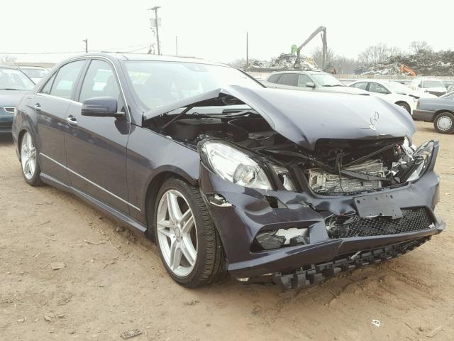 WDDHF9AB8BA497100 - 2011 MERCEDES-BENZ E 550 4MAT BLUE photo 1