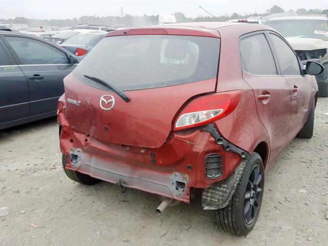 JM1DE1KY2E0183808 - 2014 MAZDA MAZDA2 SPO RED photo 4