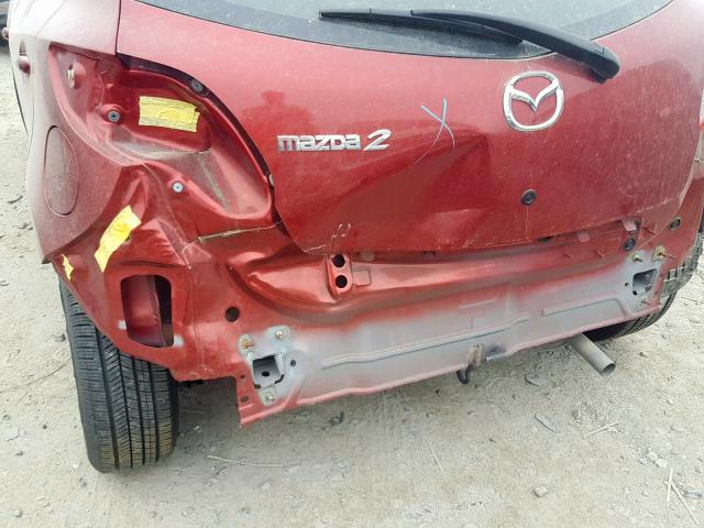 JM1DE1KY2E0183808 - 2014 MAZDA MAZDA2 SPO RED photo 9