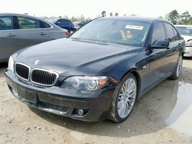 WBAHL83598DT12870 - 2008 BMW 750I BLACK photo 2