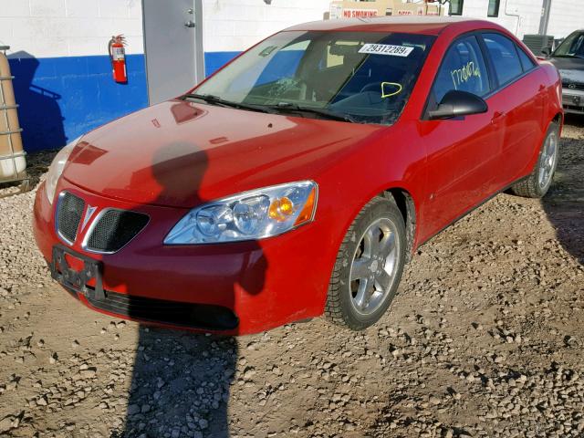 1G2ZH58N174135010 - 2007 PONTIAC G6 GT RED photo 2