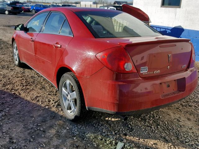 1G2ZH58N174135010 - 2007 PONTIAC G6 GT RED photo 3