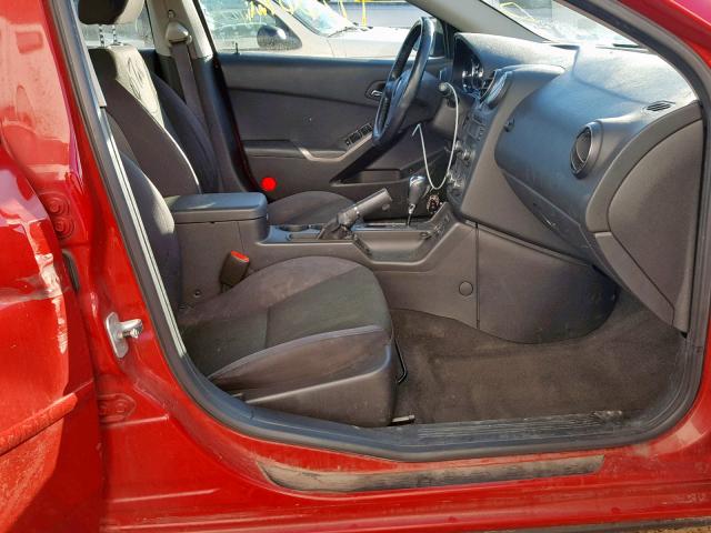 1G2ZH58N174135010 - 2007 PONTIAC G6 GT RED photo 5