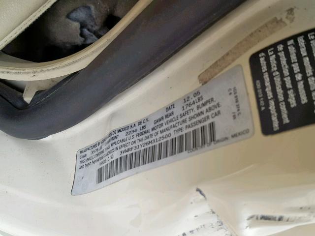 3VWRF31Y26M312500 - 2006 VOLKSWAGEN NEW BEETLE Krem foto 10