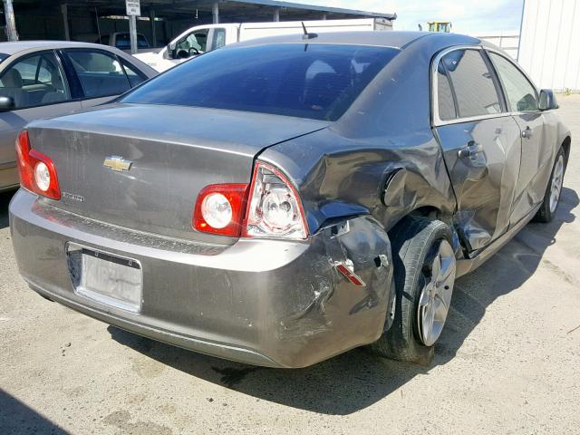 1G1ZA5EB3A4128585 - 2010 CHEVROLET MALIBU LS CHARCOAL photo 4