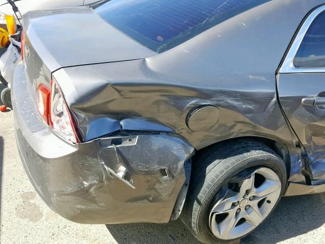 1G1ZA5EB3A4128585 - 2010 CHEVROLET MALIBU LS CHARCOAL photo 9