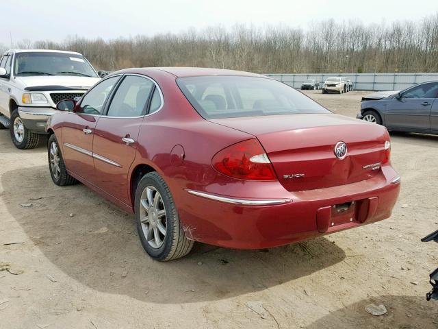 2G4WE537351265245 - 2005 BUICK LACROSSE C RED photo 3