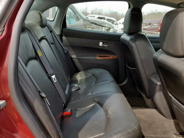 2G4WE537351265245 - 2005 BUICK LACROSSE C RED photo 6