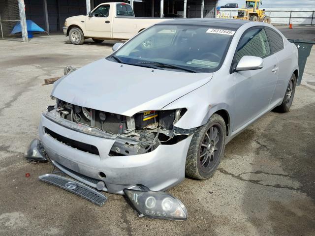 JTKDE177550043602 - 2005 TOYOTA SCION TC SILVER photo 2