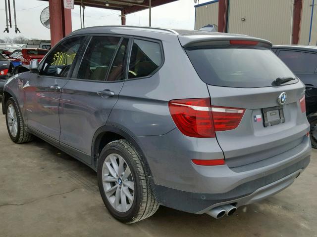 5UXWX9C51G0D91026 - 2016 BMW X3 XDRIVE2 GRAY photo 3