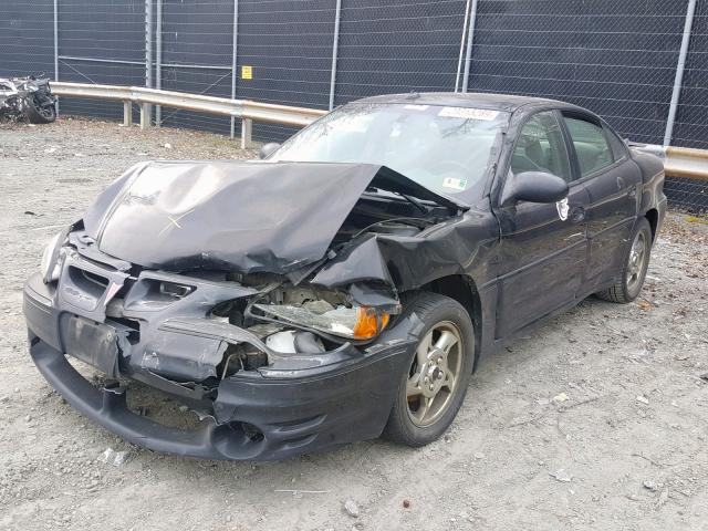 1G2NW52EX3M585293 - 2003 PONTIAC GRAND AM G BLACK photo 2