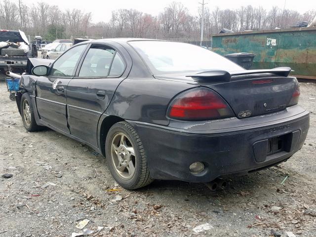 1G2NW52EX3M585293 - 2003 PONTIAC GRAND AM G BLACK photo 3