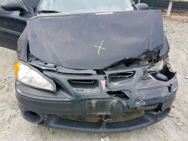 1G2NW52EX3M585293 - 2003 PONTIAC GRAND AM G BLACK photo 7