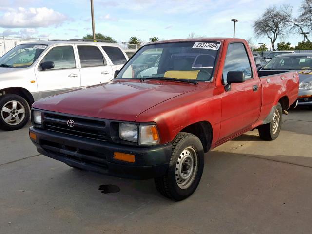 JT4RN81A5N5146032 - 1992 TOYOTA PICKUP 1/2 RED photo 2