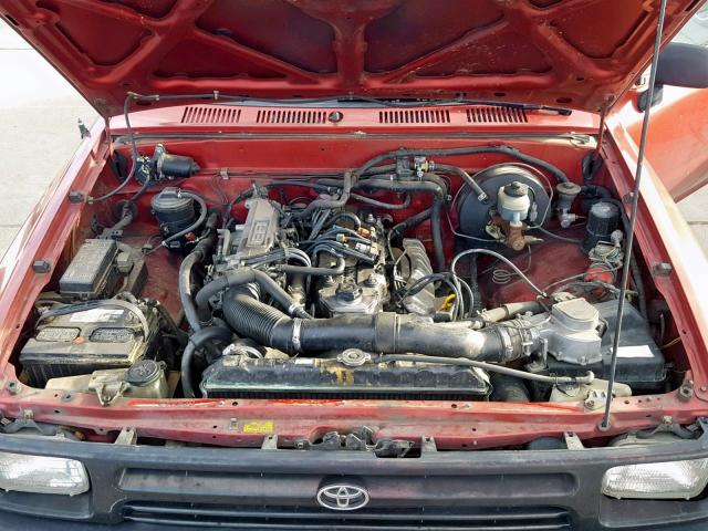 JT4RN81A5N5146032 - 1992 TOYOTA PICKUP 1/2 RED photo 7