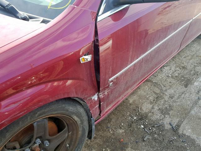 1G8ZS57N57F230439 - 2007 SATURN AURA XE RED photo 9