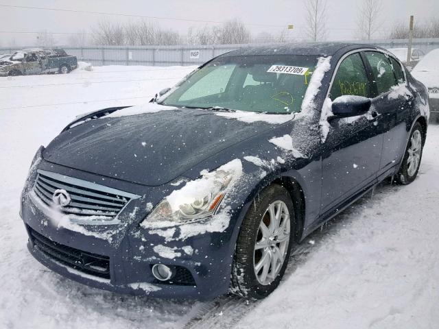 JN1CV6AR5AM452960 - 2010 INFINITI G37 BLACK photo 2