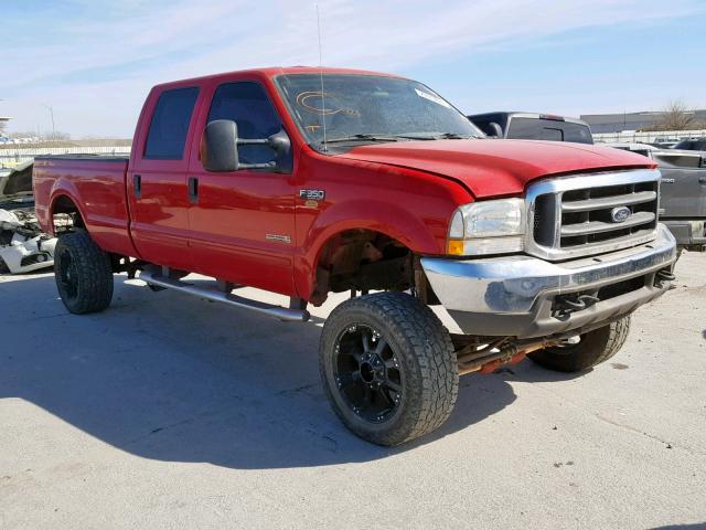 1FTSW31P74EB78260 - 2004 FORD F350 SRW S RED photo 1