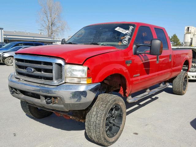 1FTSW31P74EB78260 - 2004 FORD F350 SRW S RED photo 2