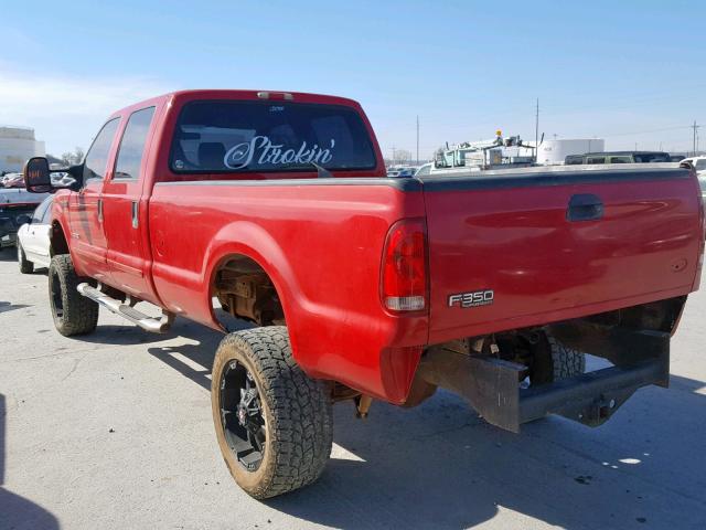 1FTSW31P74EB78260 - 2004 FORD F350 SRW S RED photo 3