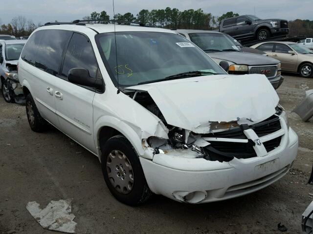 2C8GP44G31R125217 - 2001 CHRYSLER TOWN & COU WHITE photo 1