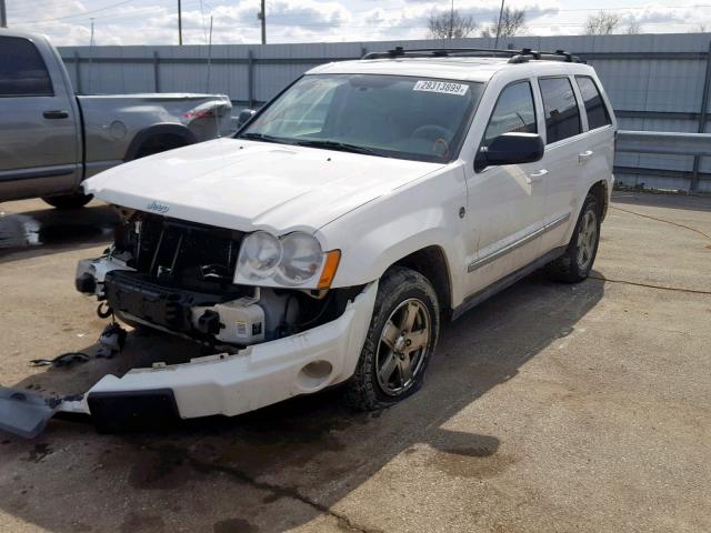 1J4HR58N35C620671 - 2005 JEEP GRAND CHER WHITE photo 2