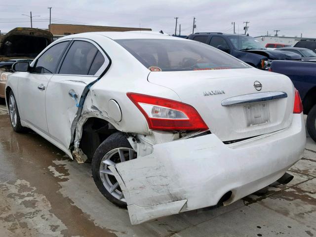 1N4AA51E09C855372 - 2009 NISSAN MAXIMA S WHITE photo 3