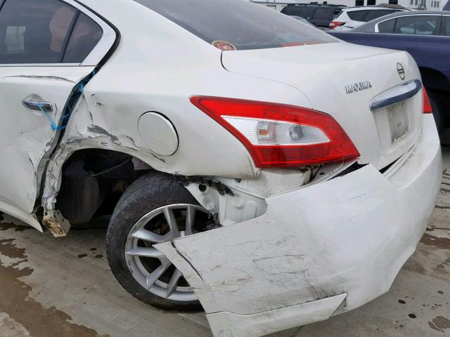 1N4AA51E09C855372 - 2009 NISSAN MAXIMA S WHITE photo 9