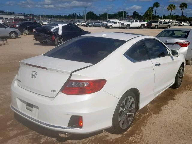 1HGCT2B83DA001583 - 2013 HONDA ACCORD EXL WHITE photo 4