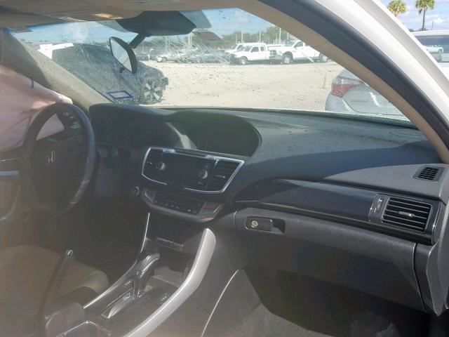 1HGCT2B83DA001583 - 2013 HONDA ACCORD EXL WHITE photo 9