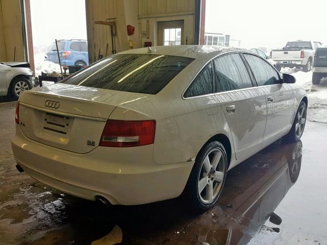 WAUDH74F38N051540 - 2008 AUDI A6 3.2 QUA WHITE photo 4