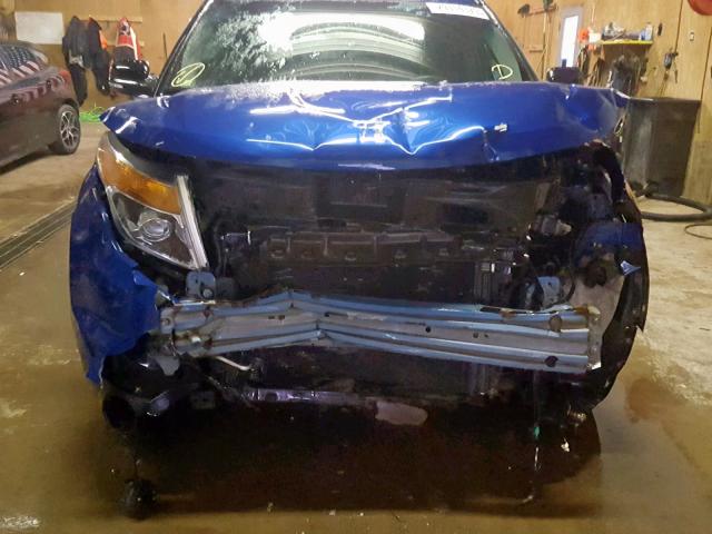 1FM5K7D89DGA70596 - 2013 FORD EXPLORER X BLUE photo 9