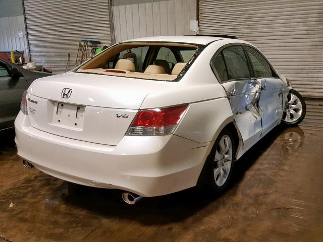 1HGCP36808A035670 - 2008 HONDA ACCORD EXL WHITE photo 4