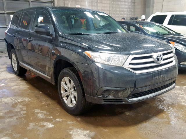 5TDBK3EH1DS184421 - 2013 TOYOTA HIGHLANDER BLACK photo 1