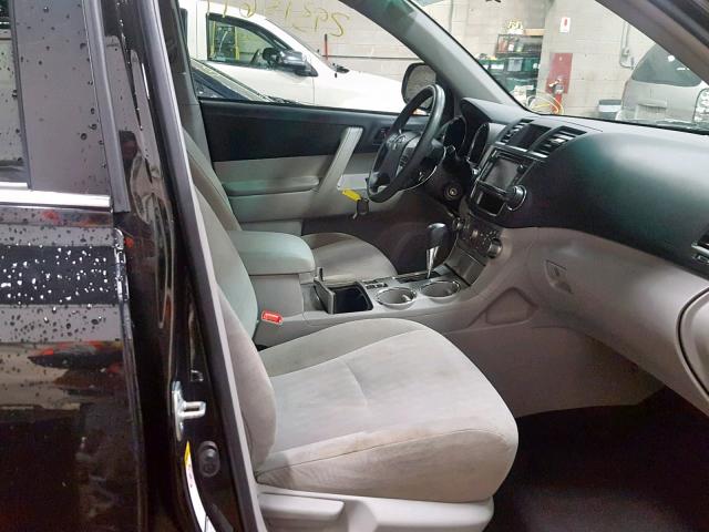 5TDBK3EH1DS184421 - 2013 TOYOTA HIGHLANDER BLACK photo 5