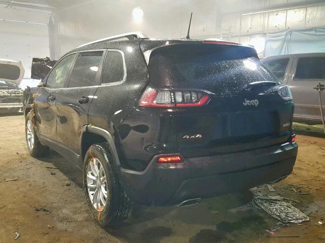 1C4PJMCX2KD105114 - 2019 JEEP CHEROKEE L BLACK photo 3