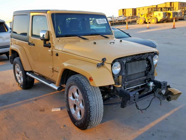 1C4AJWBGXEL242721 - 2014 JEEP WRANGLER S GOLD photo 1