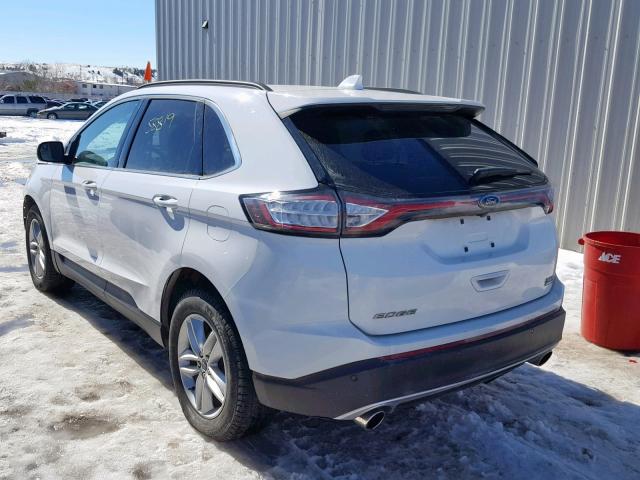 2FMPK4J92GBB19251 - 2016 FORD EDGE SEL WHITE photo 3