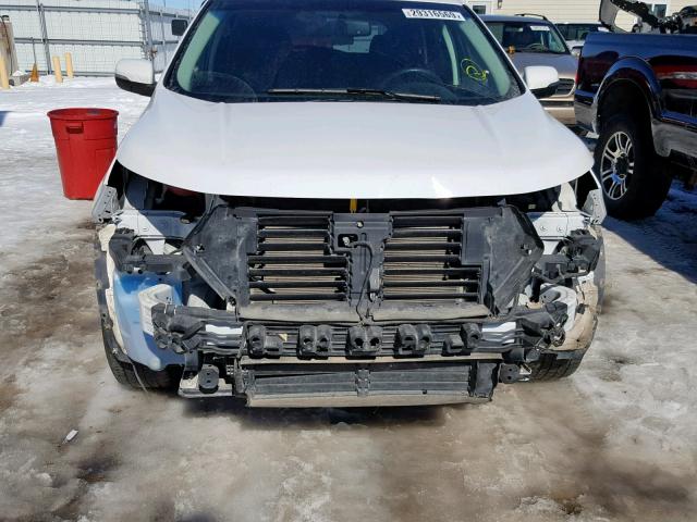 2FMPK4J92GBB19251 - 2016 FORD EDGE SEL WHITE photo 9