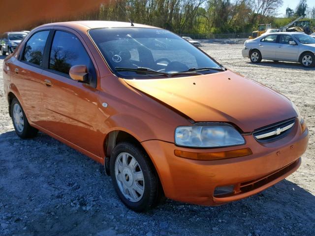 KL1TG52625B496901 - 2005 CHEVROLET AVEO LT ORANGE photo 1