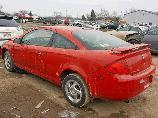 1G2AL18F887348470 - 2008 PONTIAC G5 RED photo 3