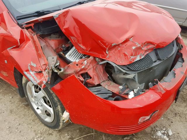 1G2AL18F887348470 - 2008 PONTIAC G5 RED photo 9