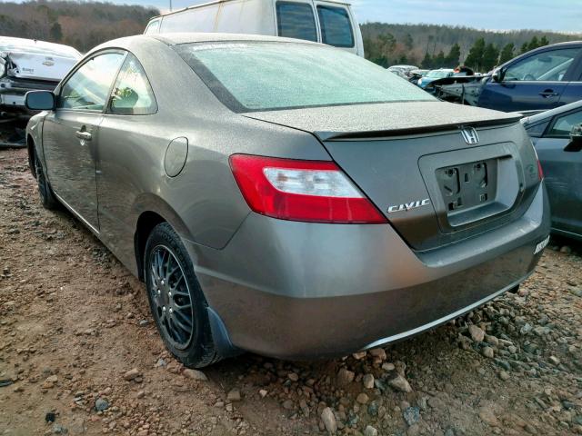 2HGFG12656H519113 - 2006 HONDA CIVIC LX GRAY photo 3